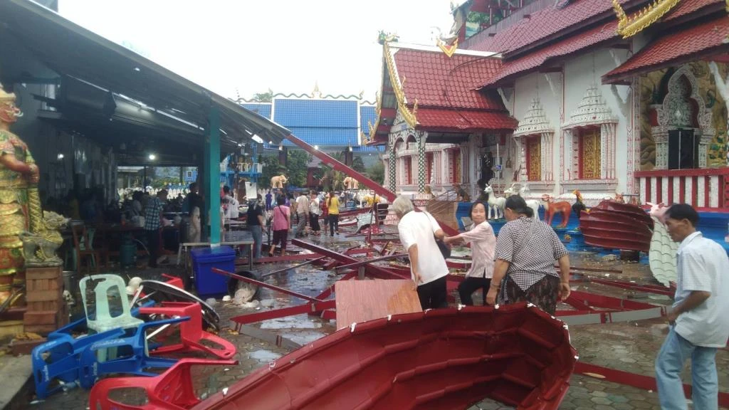 พายุถล่ม อ.พร้าว เชียงใหม่