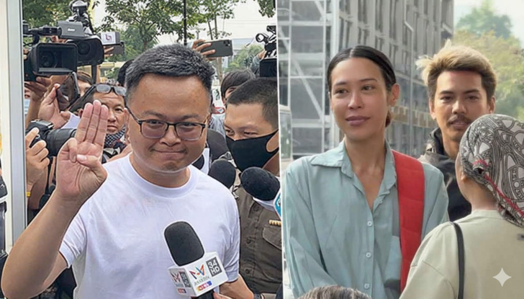 จำคุก อานนท์ นำภา พร้อมพวก 2 ปี 8 เดือน ยกฟ้อง ‘ทราย เจริญปุระ’