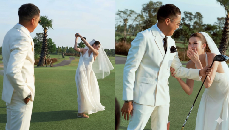 เปอร์-ยิหวา ปล่อยภาพพรีเวดดิ้ง สนามกอล์ฟสุดหวาน ก่อนถึงงานวิวาห์ 15 มีนาคม