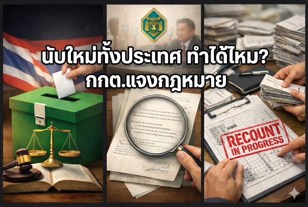 นับใหม่ทั้งประเทศ ทำได้ไหม? กกต.แจงกฎหมาย